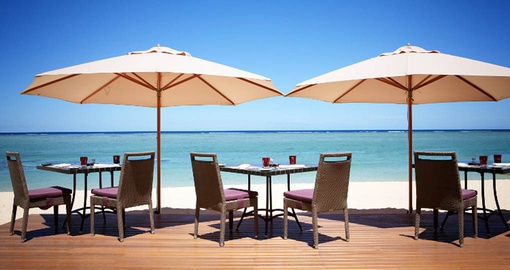 Enjoy Lunch with a view on your Mauritius vacation