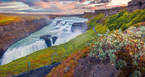 Visit Thingvellir National Park, The Geysir Geothermal Area and Gullfoss Waterfall on your tour of the Golden Circle