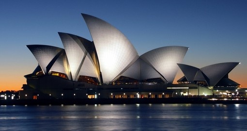 Experience Sydney opera house at dawn during your next Australia vacations.