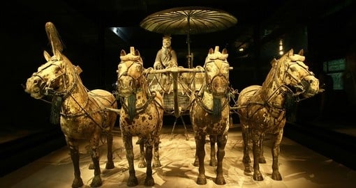 Bronze chariot of an Emperor in Xi'an