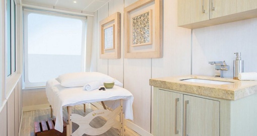 The Massage Room on the Silversea Galapagos