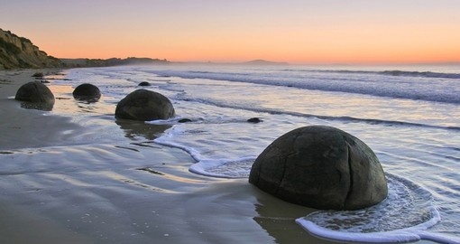 Moeraki boulders near Dunedin