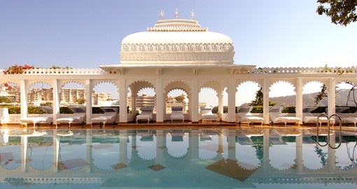 Taj Lake Palace pool