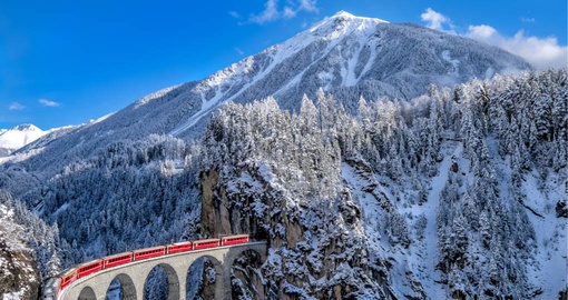 train through the Alps