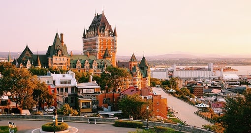 Le Château Frontenac, built in the 19th century  for tourists to admire on their travels