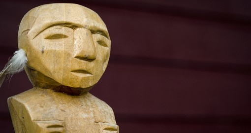 Wooden carving figure known as Tangaroa