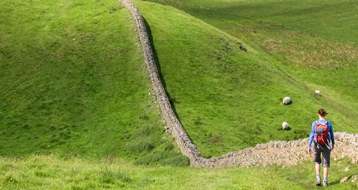 Hadrians Wall Walk in Northumberland