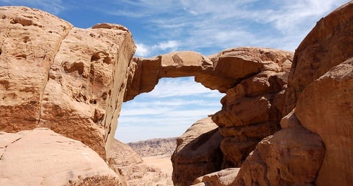 Trek through the deserts of Wadi Rum on your Jordan tour