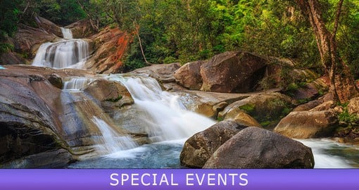 Hike through Wooroonooran National Park to reach the stunning Josephine Falls