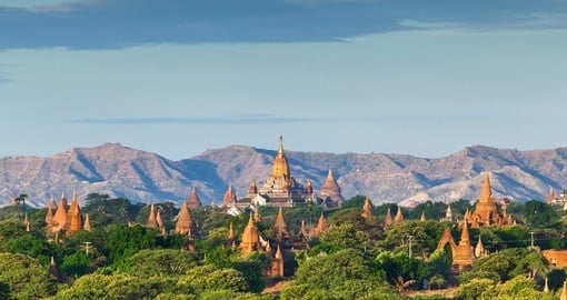 The Temples of Bagan at sunrise