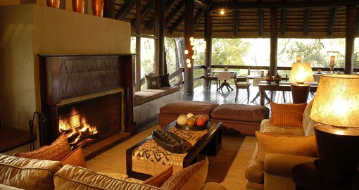 The Sabi Sabi Bush Lodge boasts a balance of luxury and comfort