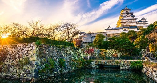 Step into history and grace at the decadent Himeji Castle, one of Japan's largest and oldest castles
