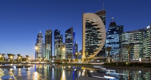 On the Persian Gulf, Doha is Qatar's capital and largest city