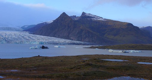 Vatnajokull is the largest glacier in Europe, covering 8% of Iceland's landmass