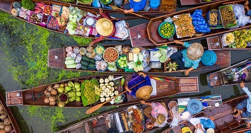 Discover Thailand's legendary floating markets