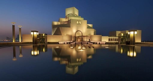 Discover Doha by night, visiting some of its iconic sites like the Museum of Islamic Art