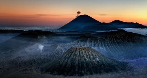 Mount Bromo Volcano Java island