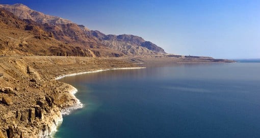 At 430 meters below sea level, the Dead Sea is the lowest land elevation on Earth
