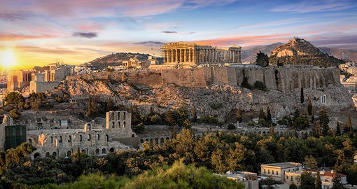 Take a hike up to the Acropolis of Athens for a panoramic view