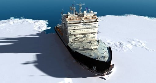 An icebreaker ship