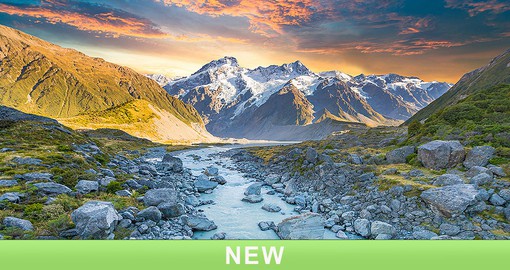 Aoraki / Mount Cook National Park is home of the highest mountains in New Zealand