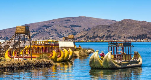 Straddling the border between Peru and Bolivia, Lake Titicaca is world's highest navigable body of water
