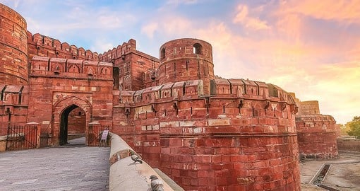 Built by the Mughal emperor Akbar, Agra's Red Forst was completed in 1573
