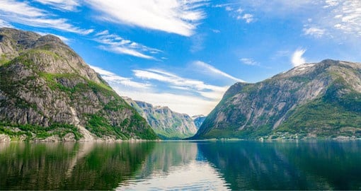 The Hardangerfjord, the fourth longest in the world, stretches 179 kilometers