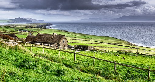 Part of Ireland's Wild Atlantic Way, the Dingle Peninsula stretches for 48 kilometres