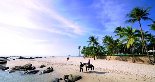 Experience tranquility while basking on the sandy beaches of sunny Hua Hin