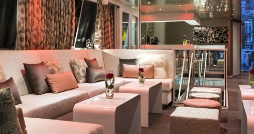 The Salon on the MS Anne Marie.