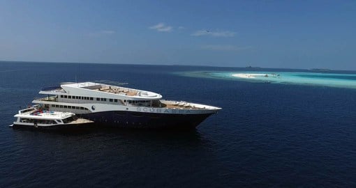 Scubaspa's purpose-built yachts explore the picture-perfect islands and reefs of the Maldives