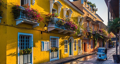 Stroll through the streets of old town Cartagena