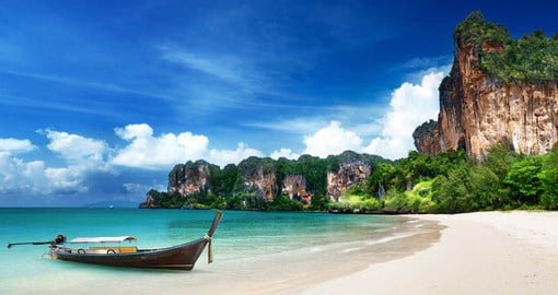 Krabi's breathtaking beaches are protected by large coral reefs