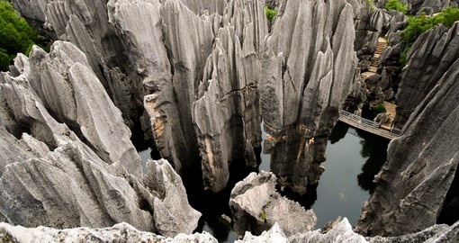 Razor rock mountains at Stone Forest National Park is a popular inclusion on most China tours