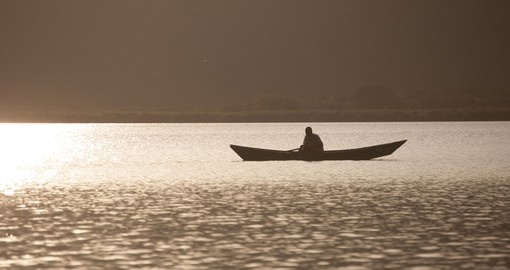 Fishing on Lake Mburu