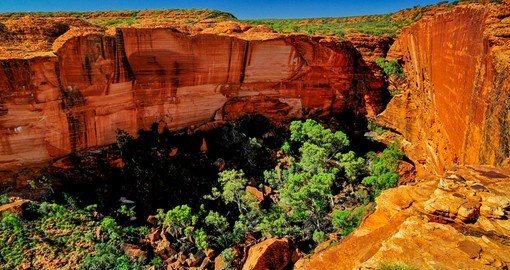 Deep Valley within Kings Canyon - a great photo opportunity while on Australia vacations.