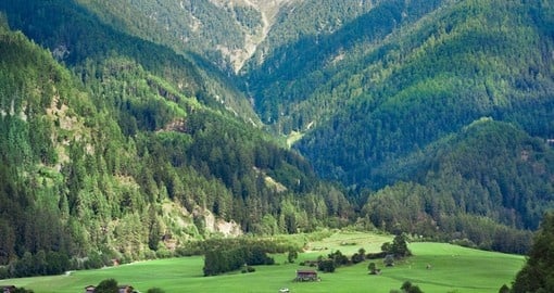 Mountainous landscape Austrian Alps