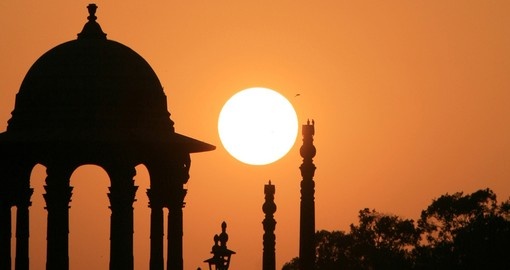 Sunset over Delhi