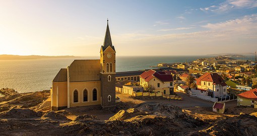 Founded in 1883 by Franz Adolf Eduard Lüderitz, the town lies along the Diamond Coast