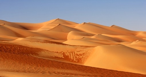 See the desert dunes during your Dubai vacation.
