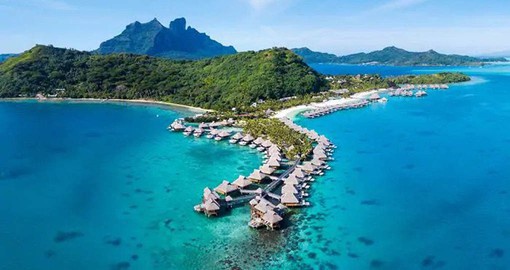 Conrad Bora Bora enjoys the longest stretch of private beach on the island