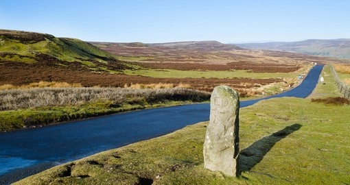 Road marker, Yorkshire Dales National Park