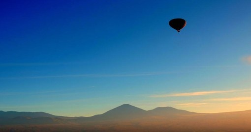 Hot air ballooning over Atacama