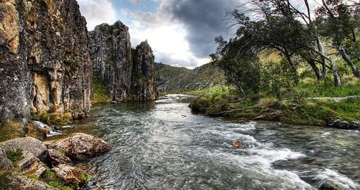 The rugged landscape of Kosciuszko National Park is an ideal addition to any Australia vacation.