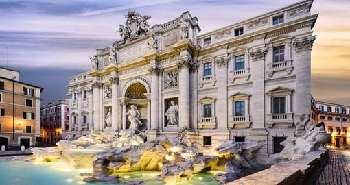 Throw coins in the Trevi Fountain to ensure a return trip to Italy
