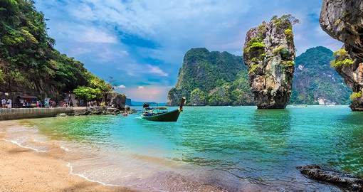 Experience a movie hot spot at Ko Khao Phing Kan, made famous by the 1974 James Bond film The Man with the Golden Gun