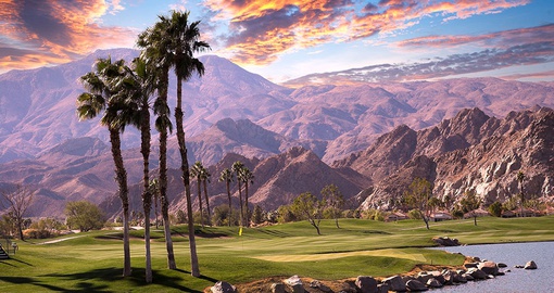 Driving around Palm Springs invariably takes you past a golf course