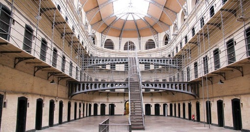 Opened in 1796, Kilmainham Gaol imprisoned Leaders of the rebellions