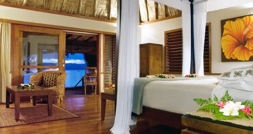 Experience all the amenities Luxury accommodations at Namale during your next trip to Fiji.